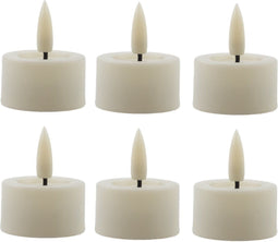 led waxinelichtjes wit - 6 stuks