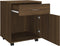 vidaXL - Rolkast - 45x38x54 - cm - bewerkt - hout - bruin - eikenkleur