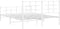 vidaXL - Bedframe - met - hoofd- - en - voeteneinde - metaal - wit - 160x200 - cm