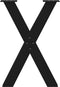 vidaXL - Eettafelpoten - 2 - st - X-vormig - 50x(72-73) - cm - staal - zwart