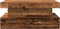 vidaXL - Salontafel - met - LED-verlichting - 90x50x40 - cm - oud - houtkleurig