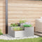 vidaXL - Tuinbak - 80x80x48 - cm - in - RVS