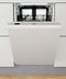 Whirlpool WSIC 3M17 - Volledig geïntegreerde vaatwasser - Uitgestelde start timer - Ingebouwd display
