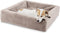 Bia Bed - Fleece Hoes - Hondenmand - Taupe - Bia-7 - 120X100X15 cm