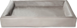 Bia Bed - Kunstleer Hoes - Hondenmand - Taupe - Bia-6 - 100X80X15 cm