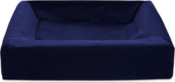 Bia Bed - Royal Fluweel - Hoes Hondenmand - Navy - Bia-3 - 70X60X15 cm