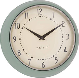 PLINT Wandklok gelakt metaal - Mint