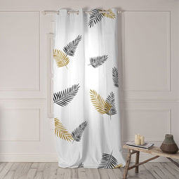 Biała zasłona 140x300 cm Foliage – Blanc