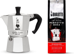 Bialetti Moka Express 3-kops Percolator - 130 ml - 250 gram koffie