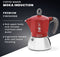 Bialetti Moka Induction - Percolator - Rood - 6 kops
