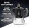 Bialetti Moka Induction - Percolator - Zwart - 4 kops