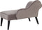 BIARRITZ - Chaise longue - Grijs - Linkerzijde - Fluweel