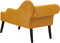BIARRITZ - Chaise longue - Mosterdgeel - Linkerzijde - Polyester