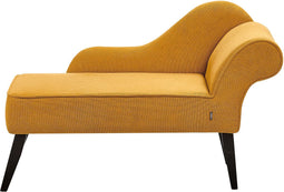 BIARRITZ - Chaise longue - Mosterdgeel - Rechtszijdig - Polyester