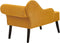 BIARRITZ - Chaise longue - Mosterdgeel - Rechtszijdig - Polyester