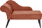BIARRITZ - Chaise longue - Rood - Linkerzijde - Polyester
