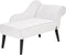 BIARRITZ - Chaise longue - Wit - Rechtszijdig - Polyester