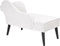 BIARRITZ - Chaise longue - Wit - Rechtszijdig - Polyester
