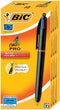 BIC 4 Colours Original Pro Balpennen met Kliksysteem - Pak van 12 Stuks - Medium Punt 1 mm
