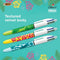 BIC 4 Kleuren Velours Uitschuifbare Balpen - Verschillende Jungle Decors - Doos van 12 stuks - Medium punt 1 mm