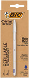 BIC - Balpen bic cristal re-new 1 pen + 2 vull m blauw | 11340 stuks