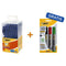 Bic - Balpen bic m10 clic m blauw + 4 viltstiften | 10 stuks
