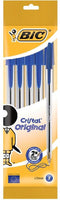 Bic - Balpen Cristal medium blauw blister à 5 stuks | 10 stuks