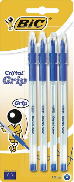 Bic Balpennen 1,0 Mm 14 Cm Blauw 4 Stuks