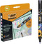 BIC Intensity Paint Markers - Medium Punt voor Meerdere Oppervlakken- Diverse Pastelkleuren- Doos van 8