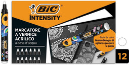 BIC Intensity paintmarker, wit 12 stuks