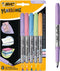 BIC Intensity Permanent Marker - Viltstift - 5 stuks - Pastel alcoholstift - Medium punt 1.8mm