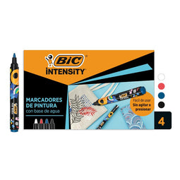 Bic - Paintmarker bic intensity assorti 4 stuks
