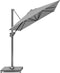 Platinum Sun & Shade – Zweefparasol – Voyager T¹ - 300x200cm – Lichtgrijs – Kantelbaar – 360° Draaibaar – 96% UV protectie