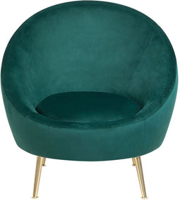 LANGA - Fauteuil - Donkergroen - Fluweel