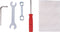 Bicycle Gear Fiets Reparatieset 5-Delig - Fietsgereedschap - Schroevendraaier, Skeletsleutel, Inbussleutel, Moersleutel en Schoonmaakdoekje - Zilver