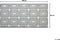 BIDAR - Outdoor kleed - Grijs - 90 x 180 cm - Polypropyleen