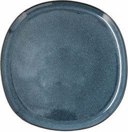 BIDASOA Ikonic - Dinerbord - Blauw - Keramiek - 6 Stuks - 20.2 x 19.7 x 1.3 cm