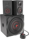 Genesis Helium 610BT - Speakers 2.1 - 60W RMS - Zwart Rood