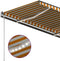 vidaXL - Luifel - handmatig - uittrekbaar - met - LED - 3x2,5 - m - geel - en - wit