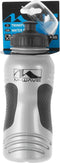 Bidon Mighty 600ml met anti-slip - zilver