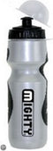 Bidon Mighty 600ml met anti-slip - zilver