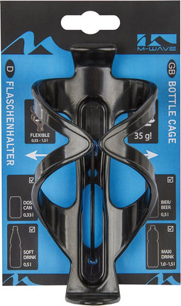 Bidonhouder M-Wave BC 32 Flex polycarbonaat - zwart