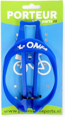 Bidonhouder Porteur blauw kunststof