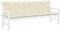 vidaXL - Tuinbankkussen - 200x(50+50)x7 - cm - oxford - stof - crèmewit