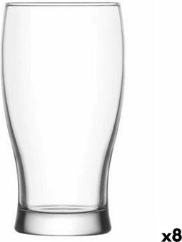 Bierglas LAV Belek Transparant Kristal 6 Onderdelen (8 Stuks) (375 cc)