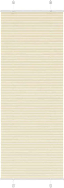 vidaXL Plissé - Rolgordijn - 80x200 cm - 100% polyester - crème