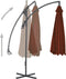vidaXL - Zweefparasol - met - stalen - paal - 300 - cm - terracottakleurig