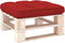 vidaXL - Palletkussen - 80x80x12 - cm - stof - rood