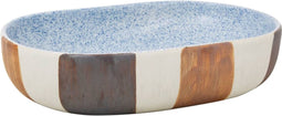 vidaXL - Opzetwasbak - ovaal - 59x40x14 - cm - keramiek - meerkleurig