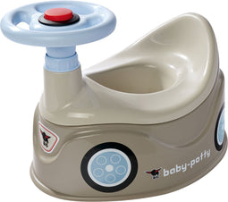 BIG baby potty - plaspot - met stuur - grijs